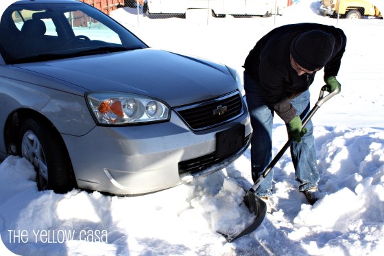 Bub Shoveling Snow Dec 2011